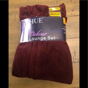 2pc Velour hoodie and pant set